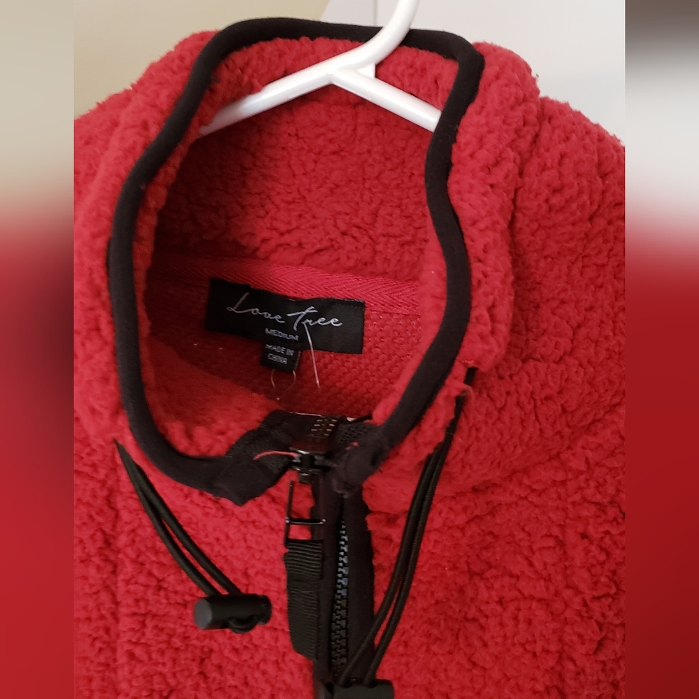 Women's zip cozy top